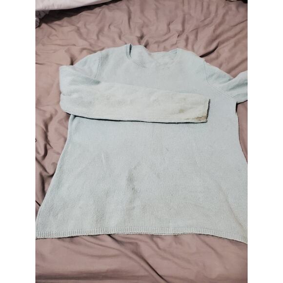 Privé Cashmere Women’s Sweater Set Size Small – Cardigan & Shell Light Blue - Picture 9 of 11